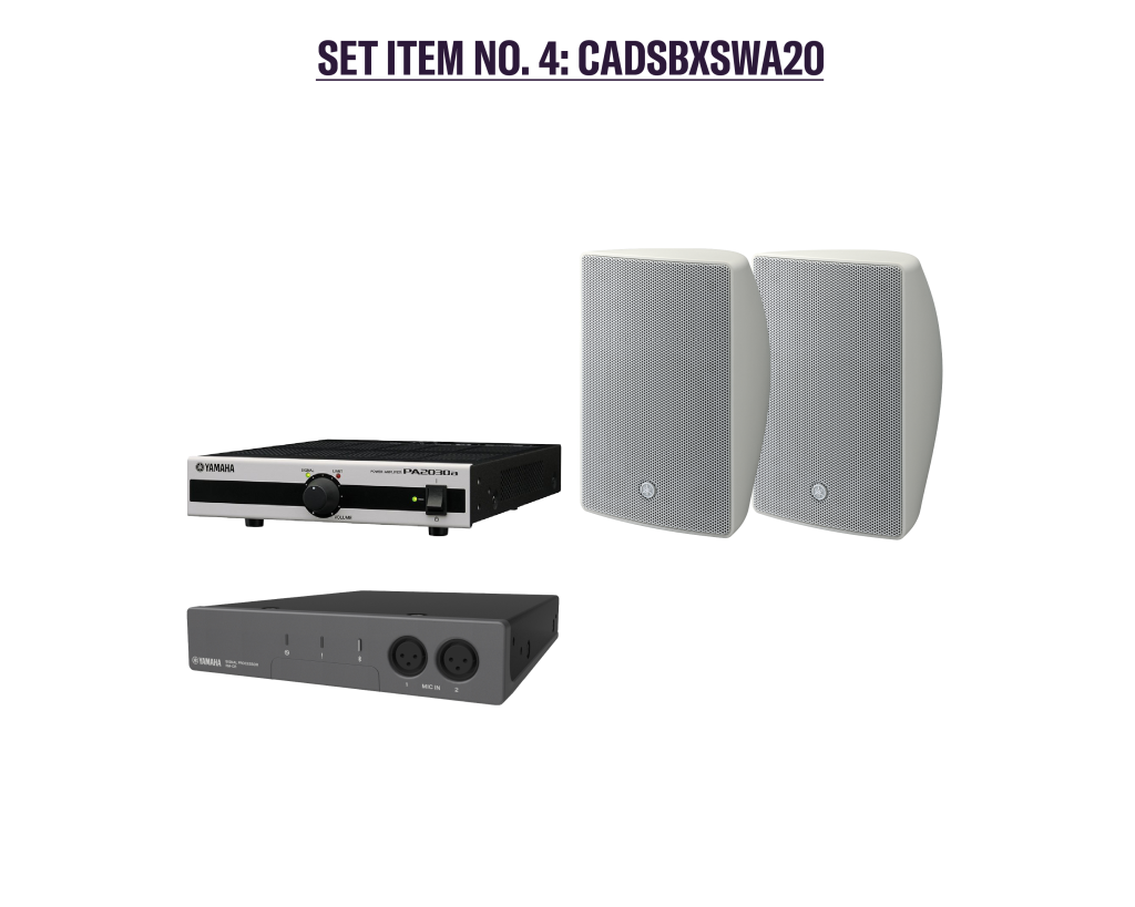 YAMAHA Lautsprecher ADECIA Speaker Bundle Set WALL 2 white CADSBXSWA20